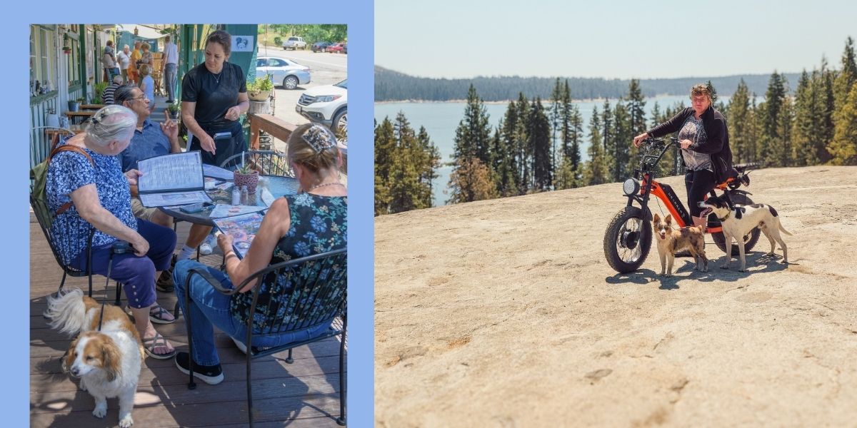 Play all day at the lakes in Kings Canyon and Sequoia and then come back to the cafe for a wonderful dinner with your best friends.