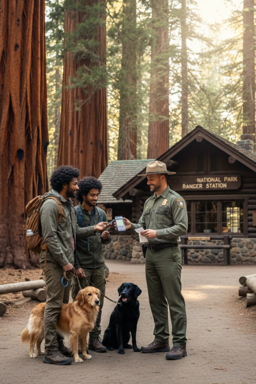 Pets are allowed only on certain areas of National Parks. Know before you go.
